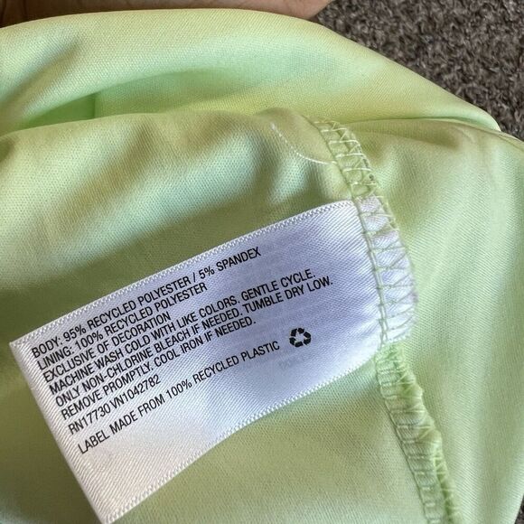 Wild Fable Coquette Fairy Mesh Green Floral Lace Trim Slip Mini Dress Y2K M New - Picture 7 of 8